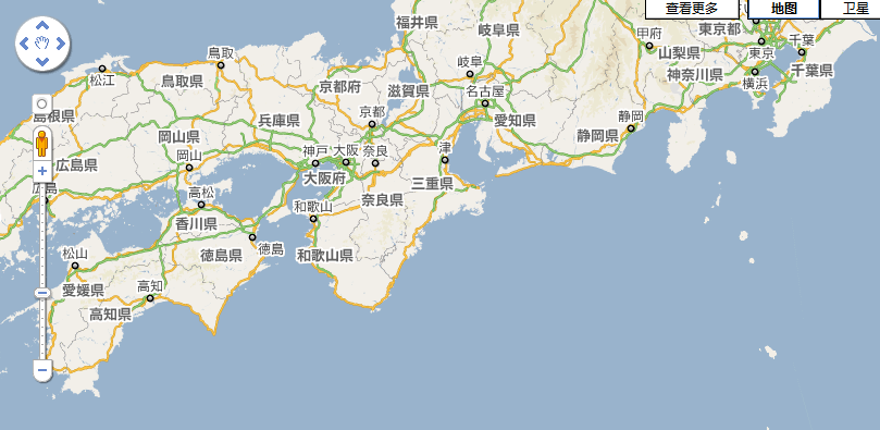 日本南部陆地轮廓与罗思船长的海图吻合